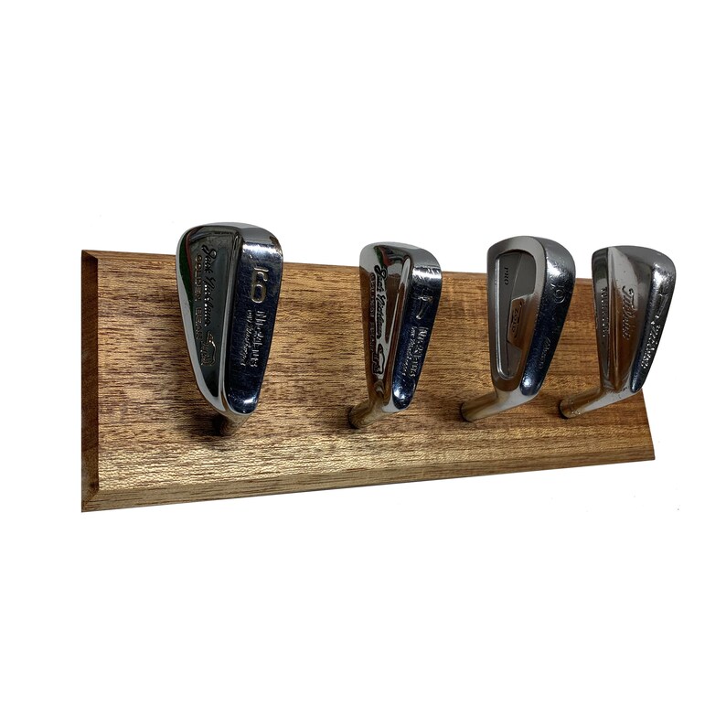 Golf Club 4 Hook Coat Rack or Hat Rack Great Gift for Golfers Etsy