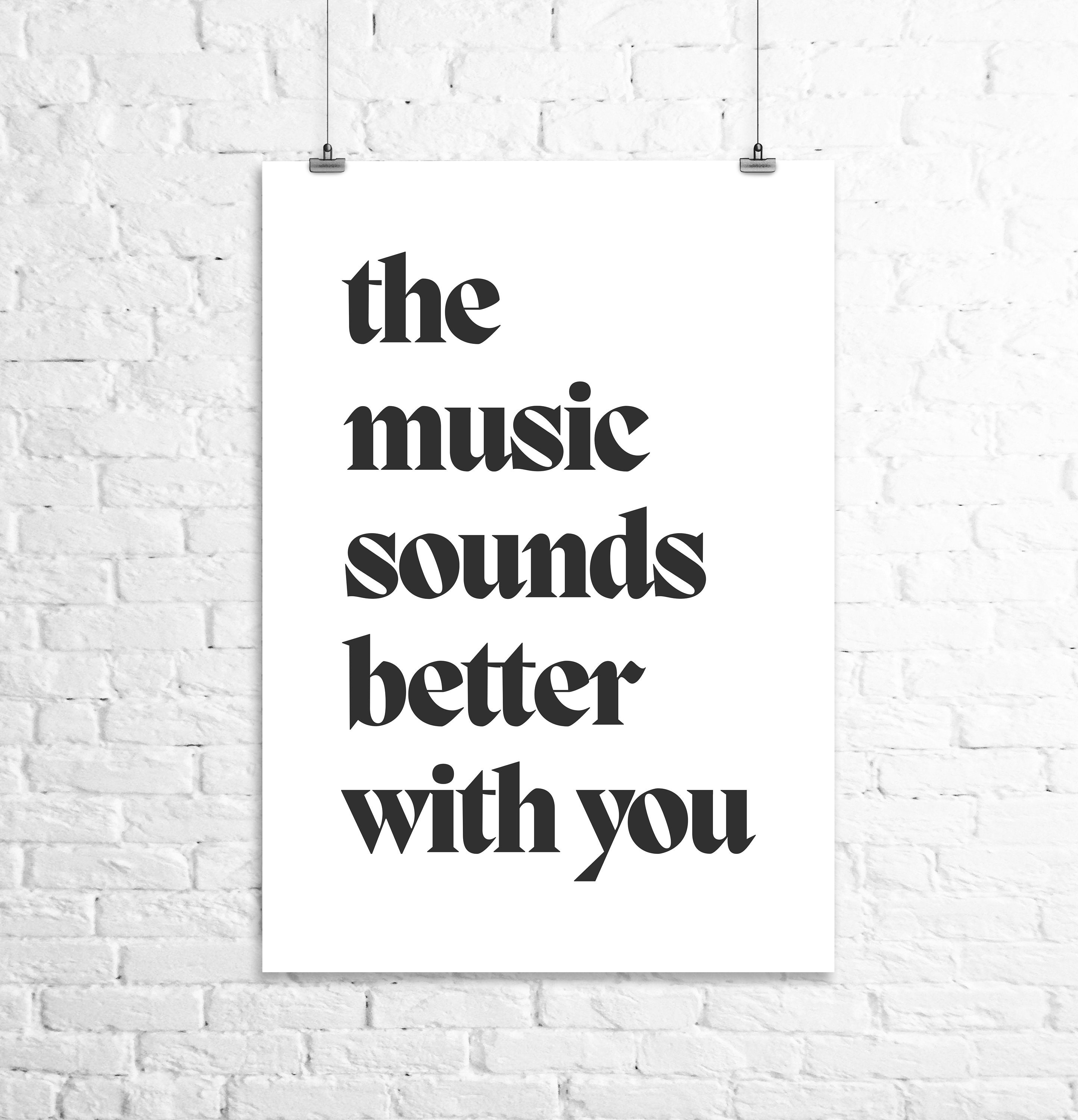 Lyrics The Music Sounds Better With You The Sign