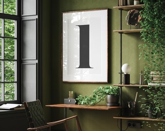 Big initial letter l - instant download printable wall art - black white minimalist monochrome typographic alphabet letter poster