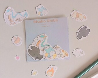 Paquete de pegatinas del Espíritu del Bosque inspiradas en Studio Ghibli – Vinilo adhesivo impermeable