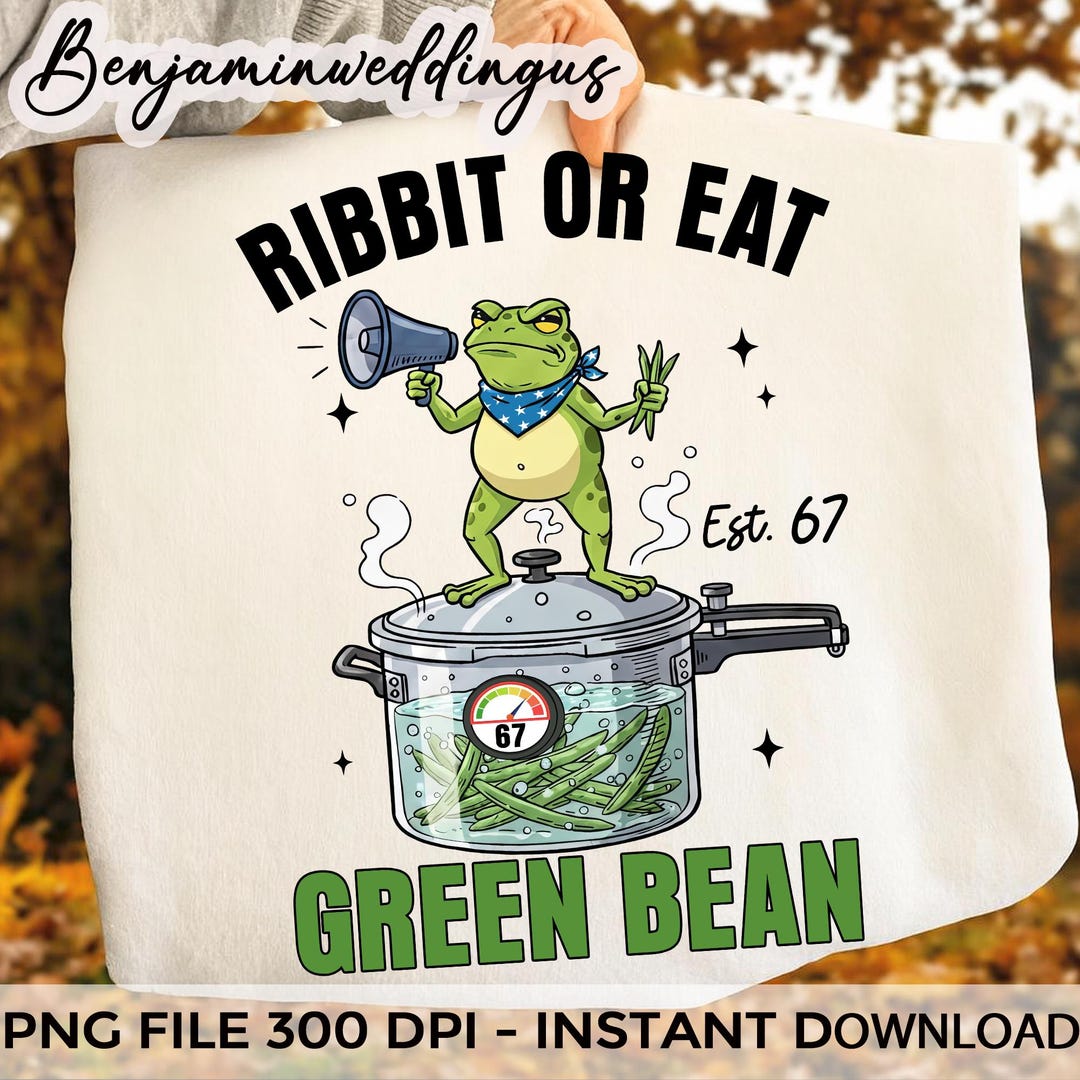 Funny 67 Frog Green Bean Casserole Ribbit or Eat PNG, Cooking Frog Png ...