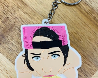 RILEY REID Keychain 3D Keychain Porn Fun Fun Gift Clip Band Car Men's Gift Idea Porn Queen Banana Dirty Girl Tuning JDM