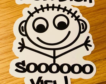 FUCK YOU so much sticker fun decal sayings funny motif V8 saying tailgate tuning joke oldtimer youngtimer cult Mi454