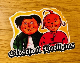 OLDSCHOOL HOOLIGANS Sticker Retro Max Moritz Oldie Cult Retro Charm Funny Decal Oldtimer Youngtimer Vintage Comic NOS-0009