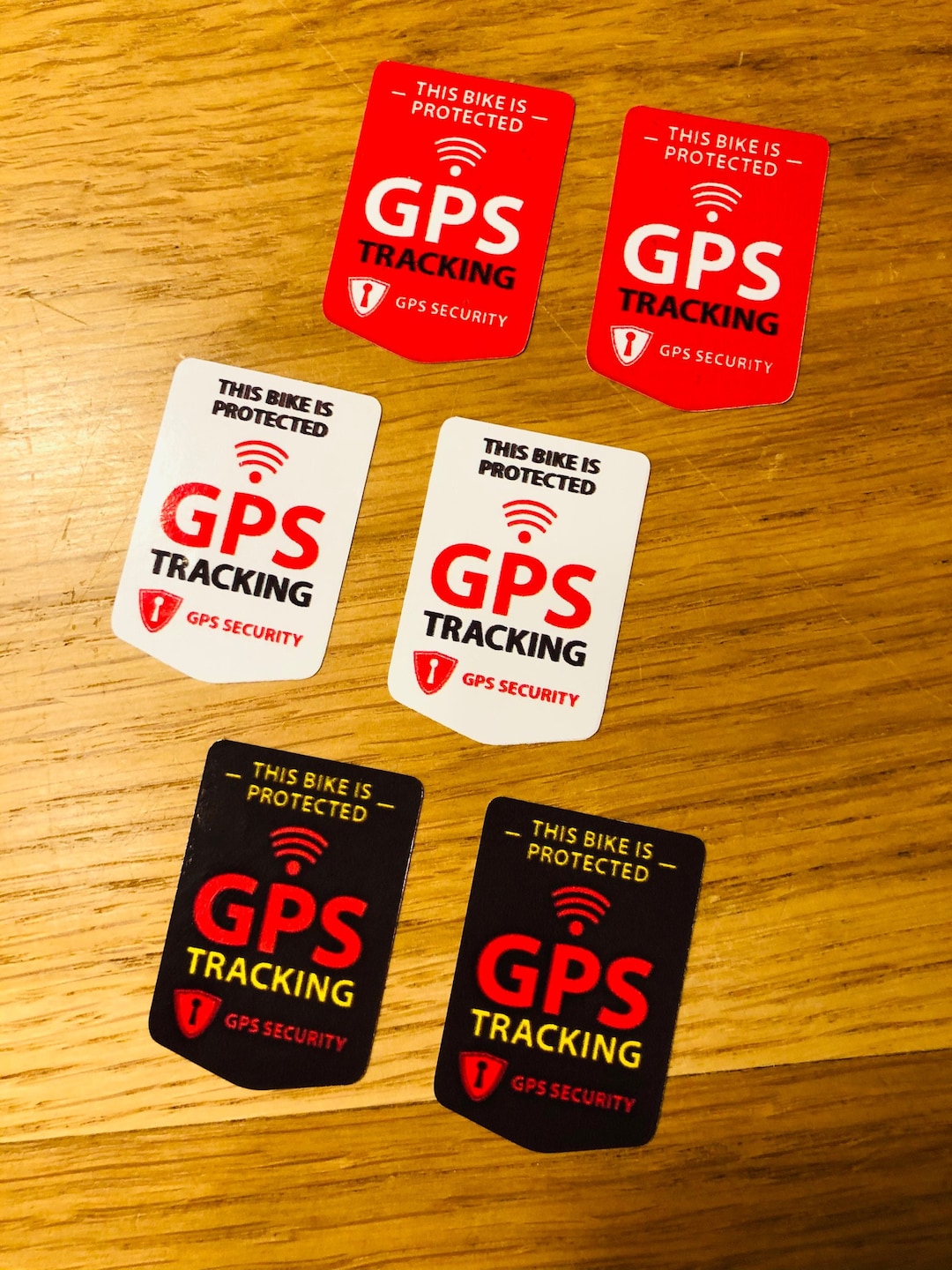 6x GPS TRACKING Sticker Security Bike Bicycle Safety E Scooter Bus