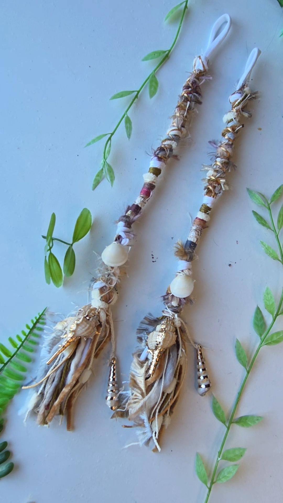 Seashell Hair Wrap Extension. Beachy Style Dread Wrap. Hippie Dreadlock ...