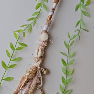 Long Seashell Hair Wrap With Mixed Shells. Beachy Style Dread Wrap ...