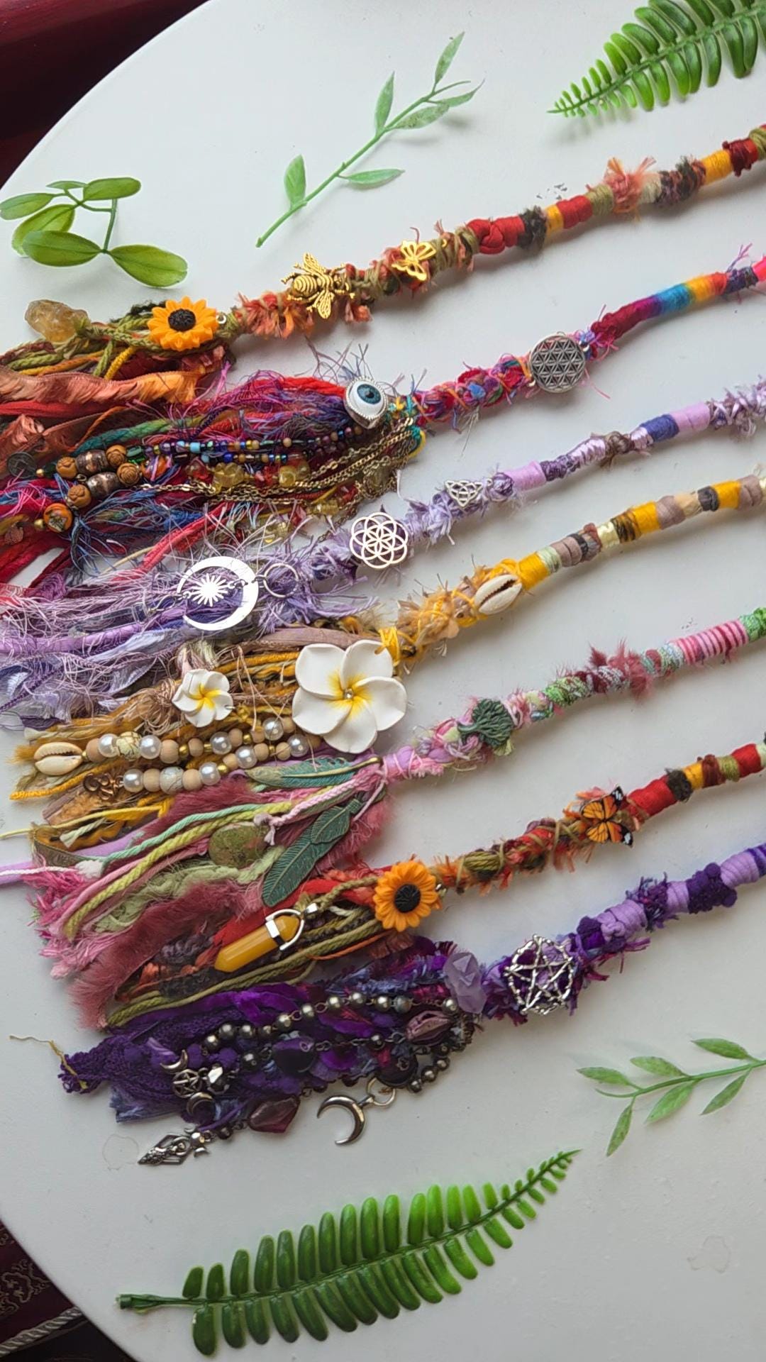 Customise your own Hair Wrap Extension Made to Order Fairy Lock Dread Wrap