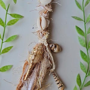 Long Seashell Hair Wrap With Mixed Shells. Beachy Style Dread Wrap ...