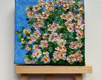 Ölgemälde Ölgemälde Miniaturmalerei Kunstgeschenk Ölbild pastos Art pastos Kunst Dekoration Handmade