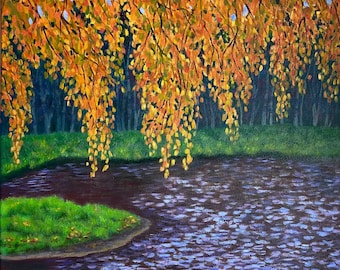 Gemälde Ölbild Original Gemälde Wandbild bunt Impressionismus Kunst Impressionismus Art