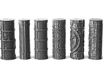 Collection 23 Miniature Texture rollers for Clay and Foam