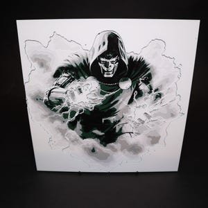 Arte de fan impreso en 3D del Dr. Doom