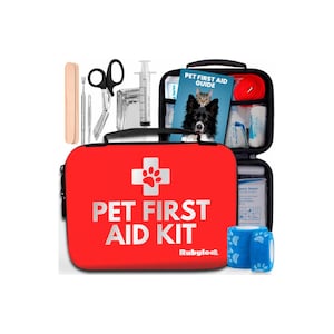 Dog First Aid Kit | Pet First Aid Supplies to Treat Your Dogs & Cats in an Emergency | High Quality Essentials for Home, Office, Car, Travel