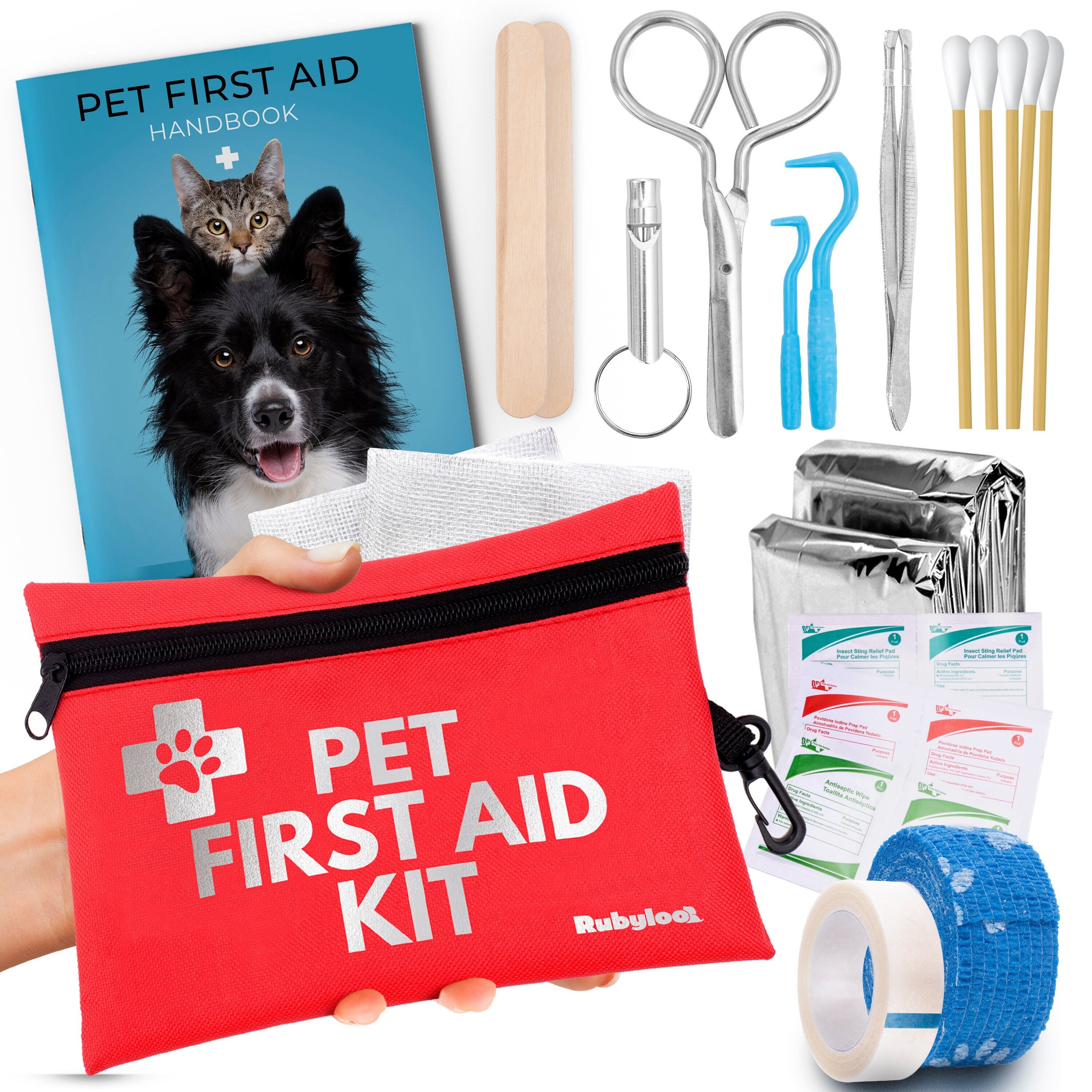 Dog First Aid Kit for Travel Pet First Aid Supplies to Treat Your Dogs Cats in an Emergency Hiking Camping Backpacking Hunting Etsy Canada