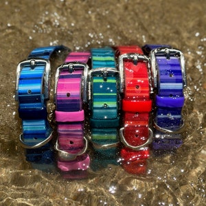 Washable Dog Collar | 100% Waterproof, Stink Proof, Odor Proof, Fade Proof | Easy to Clean, Quick-Dry, Soft & Flexible yet Durable