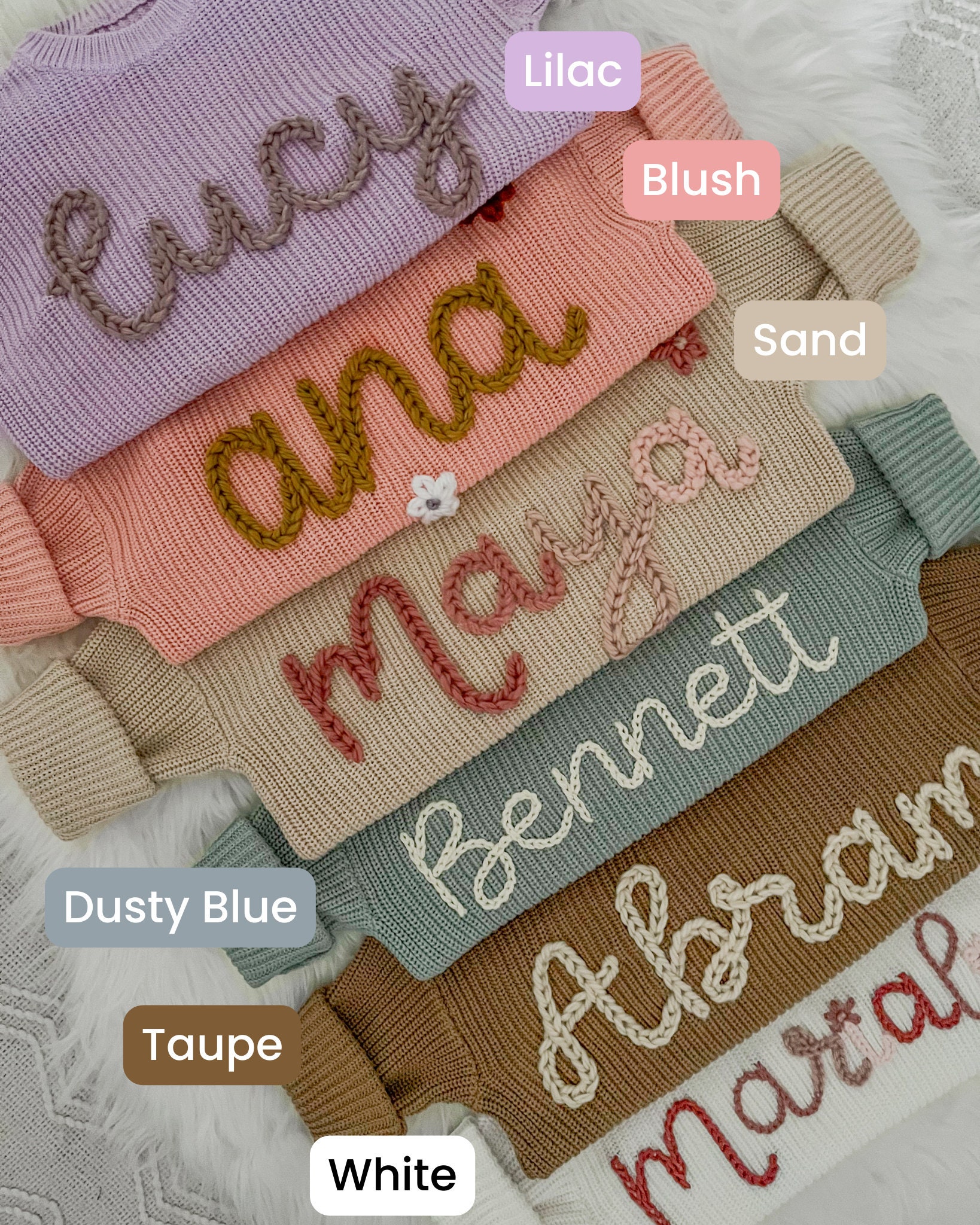 【I Need You Baby】Random Embroidery Sweat Pearl Grey Trendy Game Day Embroider Patch Sweatshirt