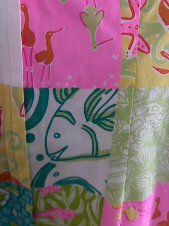 Lilly Pulitzer Colorful Patchwork Shift Dress Pre… - image 6