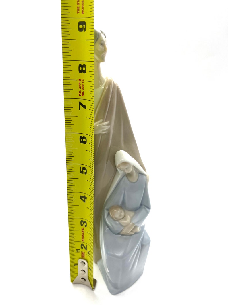Lladro Porcelain Statue Holy Family Joseph Mary Saviour Jesus Etsy
