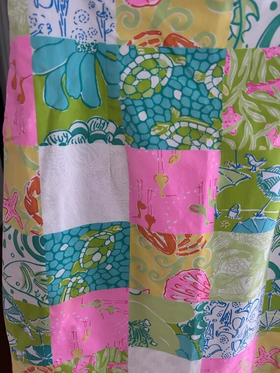 Lilly Pulitzer Colorful Patchwork Shift Dress Pre… - image 5
