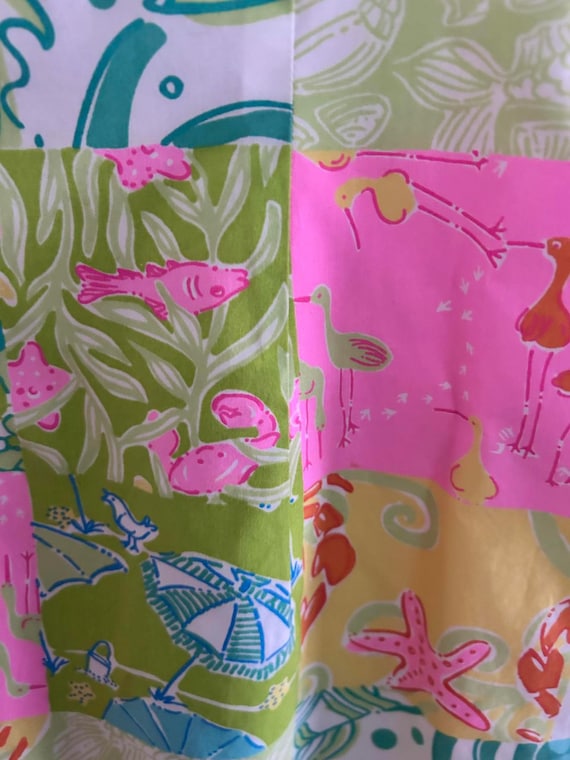 Lilly Pulitzer Colorful Patchwork Shift Dress Pre… - image 4