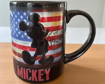 Disney Mickey Mouse Mug with American Flag Design