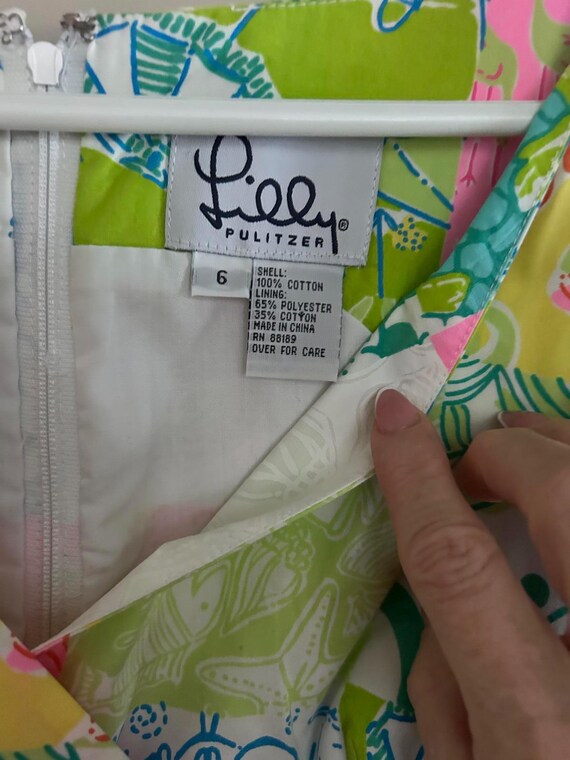 Lilly Pulitzer Colorful Patchwork Shift Dress Pre… - image 3