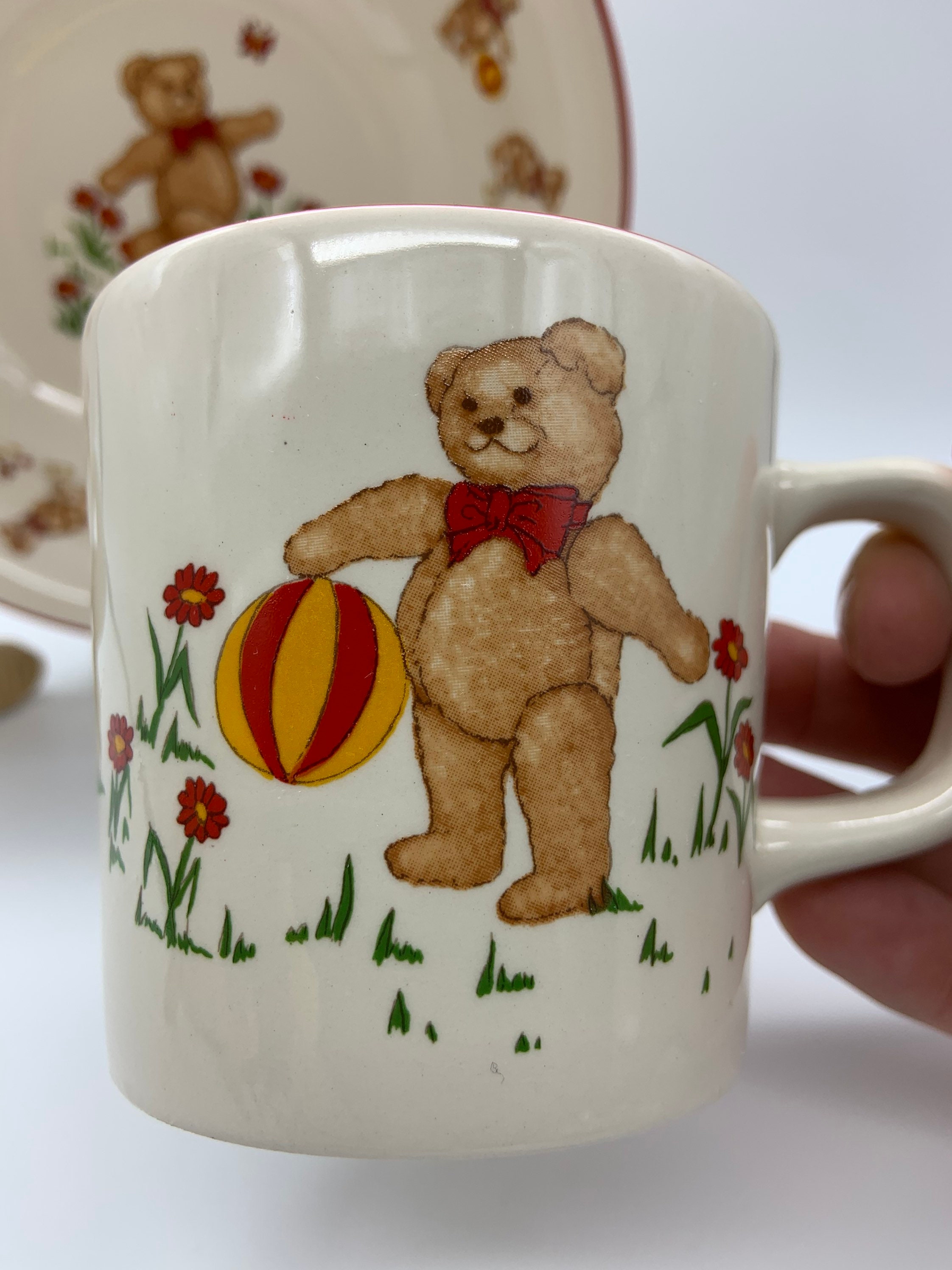 Vintage Masons Teddy Bears Ironstone English China Childs