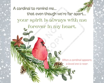 Cardinal Memorial Print