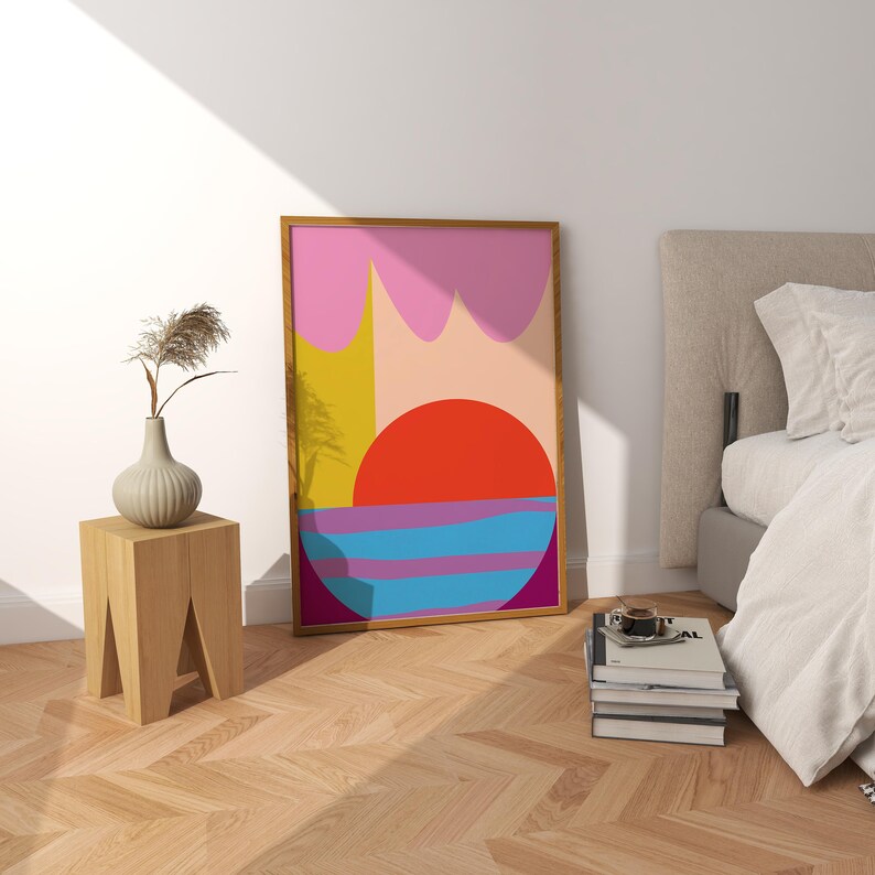 Colorful Abstract Art Print Printable Abstract Art Modern Vibrant Art ...