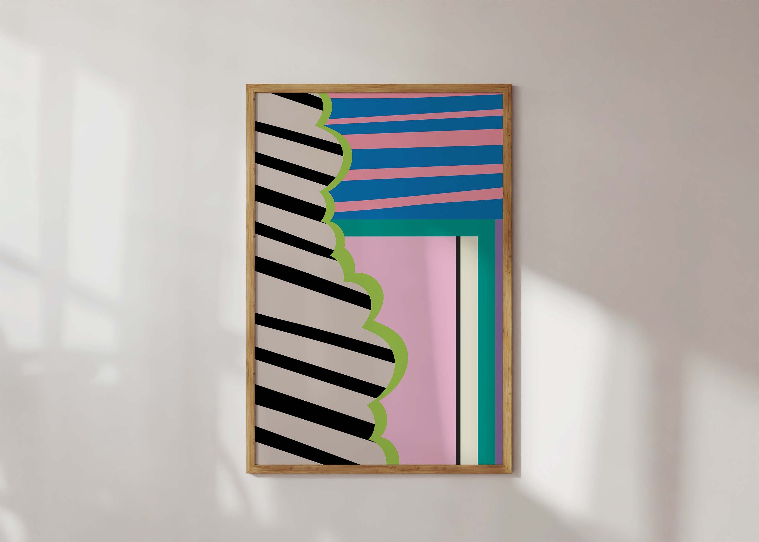 Colorful Abstract Art Print Printable Abstract Art Modern Vibrant Art