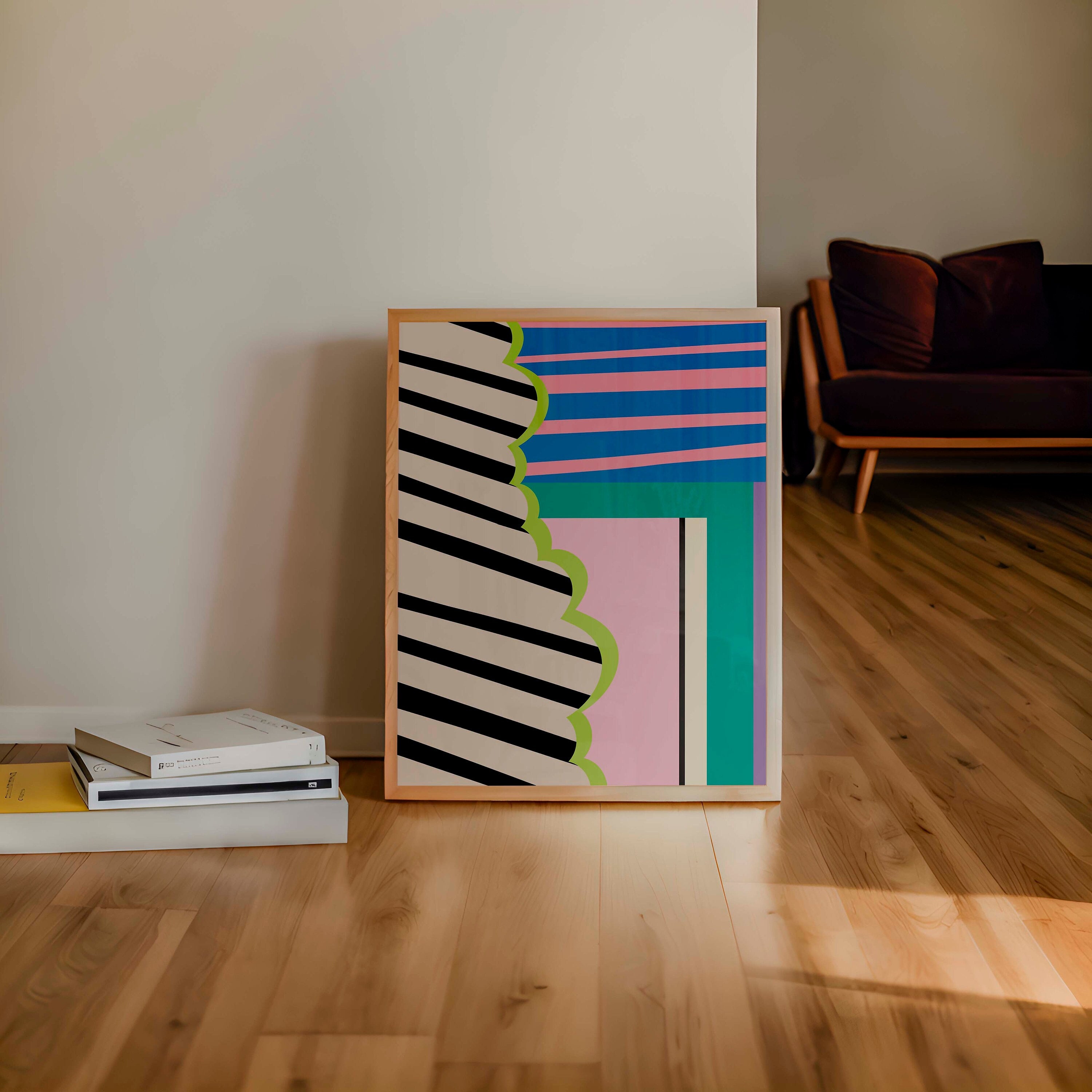 Colorful Abstract Art Print Printable Abstract Art Modern Vibrant Art