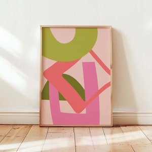 Colorful Abstract Wall Art Colorful Wall Art Abstract Wall Art Printable Art Living Room Print Geometric Art Print Dopamine Decor