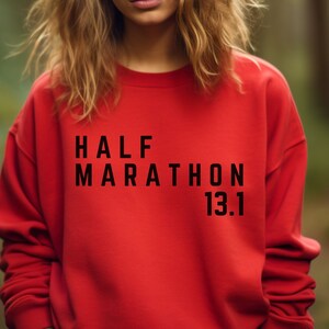 ハーフマラソン、マラソン、ランナーへの贈り物、ランニングスウェットシャツ、彼への贈り物、彼女への贈り物、ハーフマラソンランナーへの贈り物、レディーススウェットシャツ、