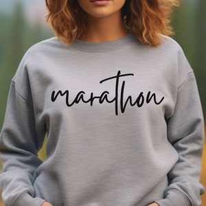 marathon, marathon sweatshirt, running, running sweatshirt, women&#39;s sweatshirt, marathon shirt, running shirt, outdoors, adventure, run