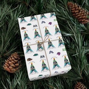 Christmas Running Shoe Tree Gift Wrap Papers, Holiday Gift Wrapping, Festive Gift Wrap, Running Shoe Lover Gift, Christmas Decor Paper