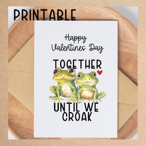 Grappige Valentijnsdagkaart, sarcastische liefdeskaart voor vriend of vriendin, jubileumcadeau, leuke lege kaart, afdrukbare valentijnskaart