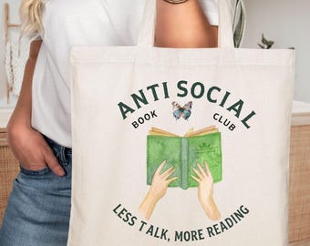 Reading tote bag, Book lover tote, teacher book bag, Librarian tote bag, book lover gift, literary tote, reading bag, teacher bag