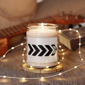 Liam Payne, Arrow Tattoo, Angel Wings Design, 9oz - Decorative Candle, Home Fragrance, Gift for One Direction Fans, Aromatherapy, keepsake