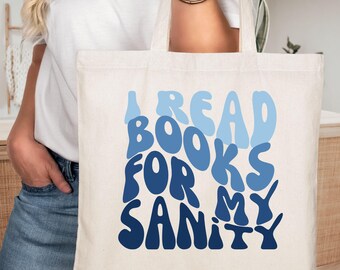 Reading tote bag, Book lover tote, teacher book bag, Librarian tote, book lover gift, literary tote, reading tote bag, teacher bag