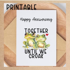 Grappige jubileumkaart, digitale download om af te drukken, sarcastische kaart voor vriend of vriendin, leuke blanco kaart, jubileumkaart