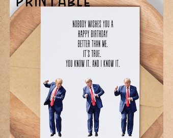 Biglietto di compleanno trump, biglietto di compleanno divertente per papà, biglietto di compleanno papà, regalo di compleanno papà, biglietto di compleanno sarcastico Biden per papà - Italia