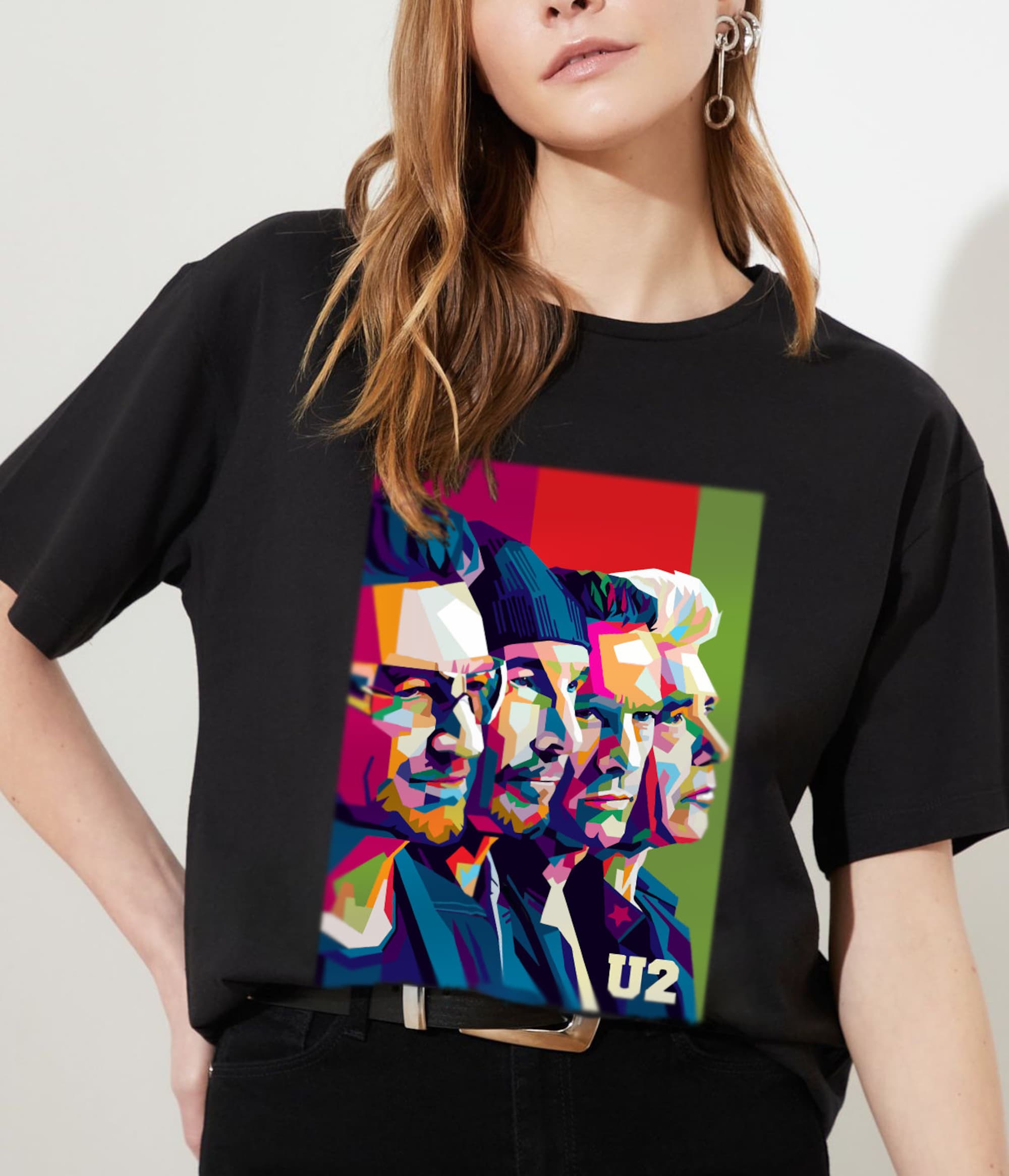 Unisex U2 Band Classic Rock, 90er Jahre T-Shirt Unisex U2 Band Classic Rock, 90er Jahre T-Shirt