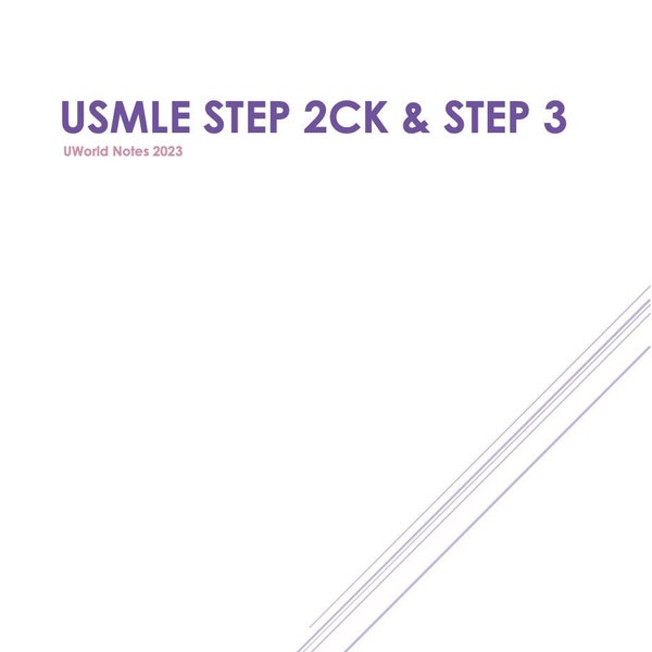 USMLE Step 2CK & Step 3 Notes