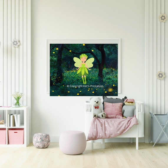 Forest Fairy Décor Art Prints Set of 3 14x11 in Size INSTANT Etsy