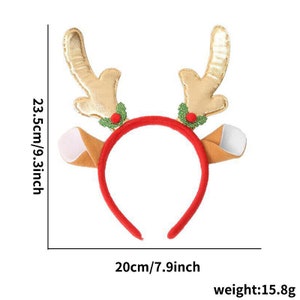 Santa Claus Kid Adults CHRISTMAS HAT Headband Glasses PARTY Novelty ...