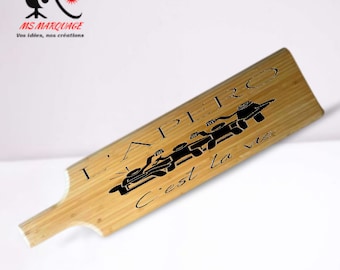 Planche Tapas /  apéritif en bambou gravée laser décor au choix