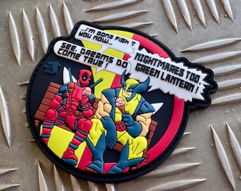 Deadpool & Wolverine PVC Patch – ~3.5" (9 cm) Morale Badge – “See, dreams do come true!”