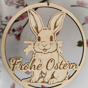 Laserdatei Hängedekoration "Frohe Ostern" - Digitaler Download