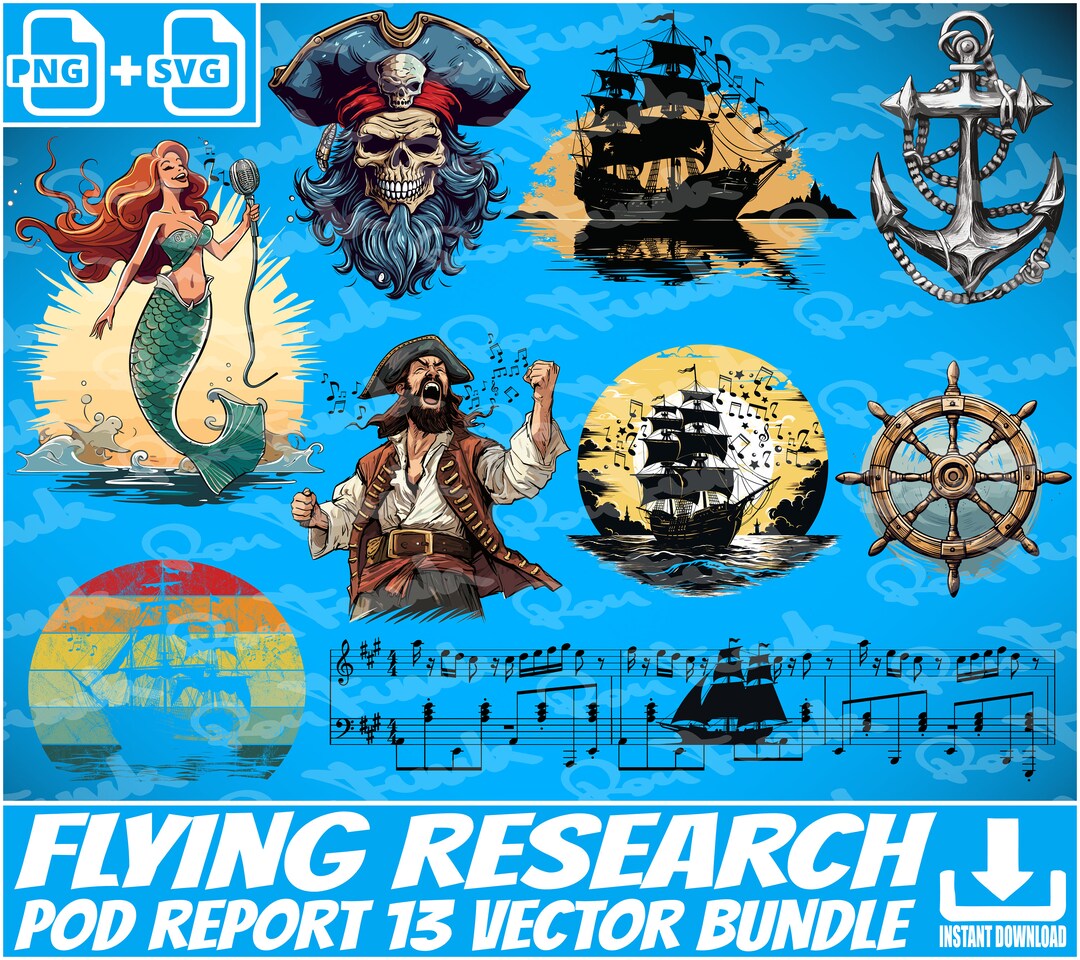 Sea Shanty SVG Bundle for Shirts // Sea Shanties PNG Etsy